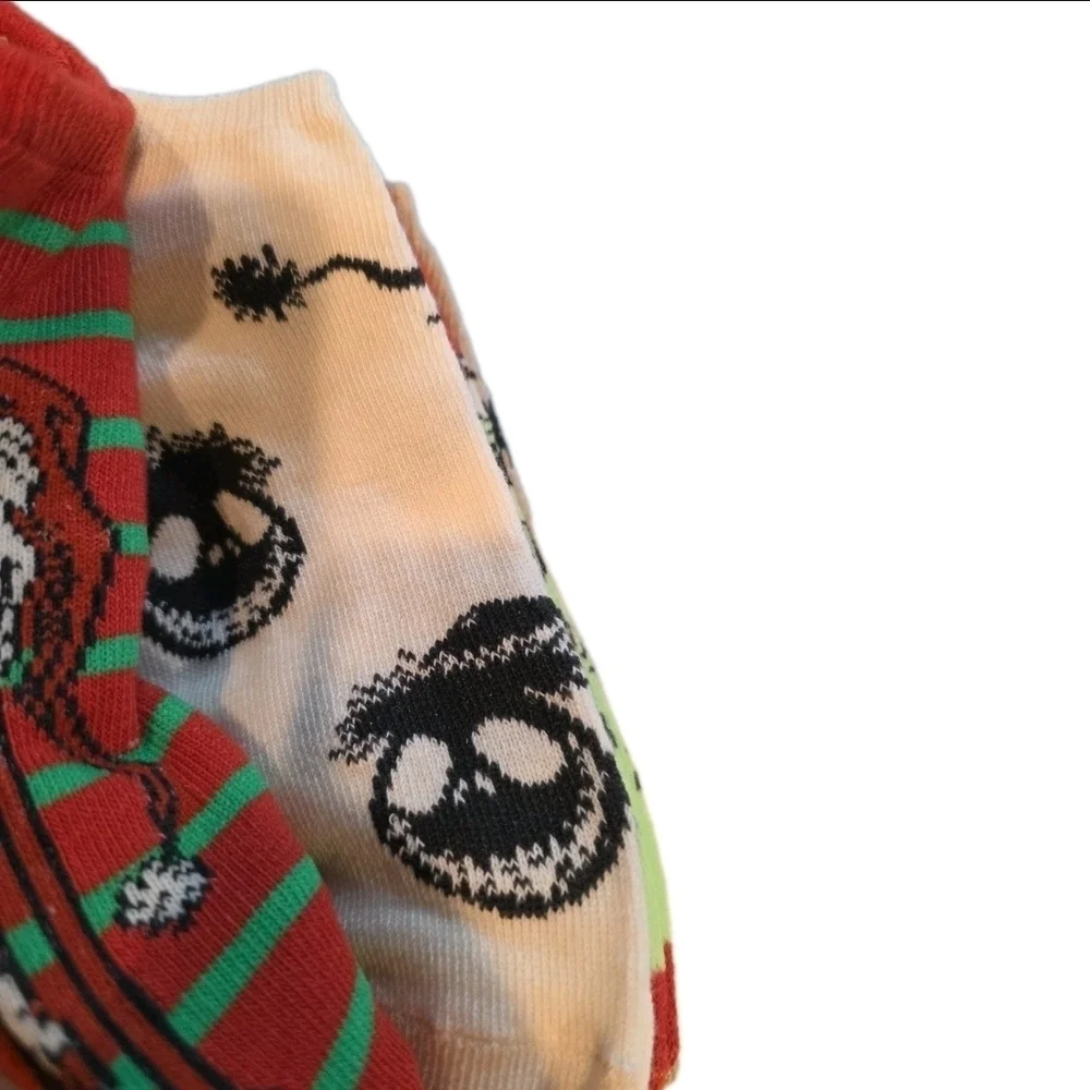 Disney 'Nightmare Befoee Xmas' Themed Socks 4-10 Set Of 5 Socks